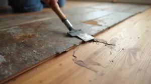 Wymiana kilku paneli podłogowych